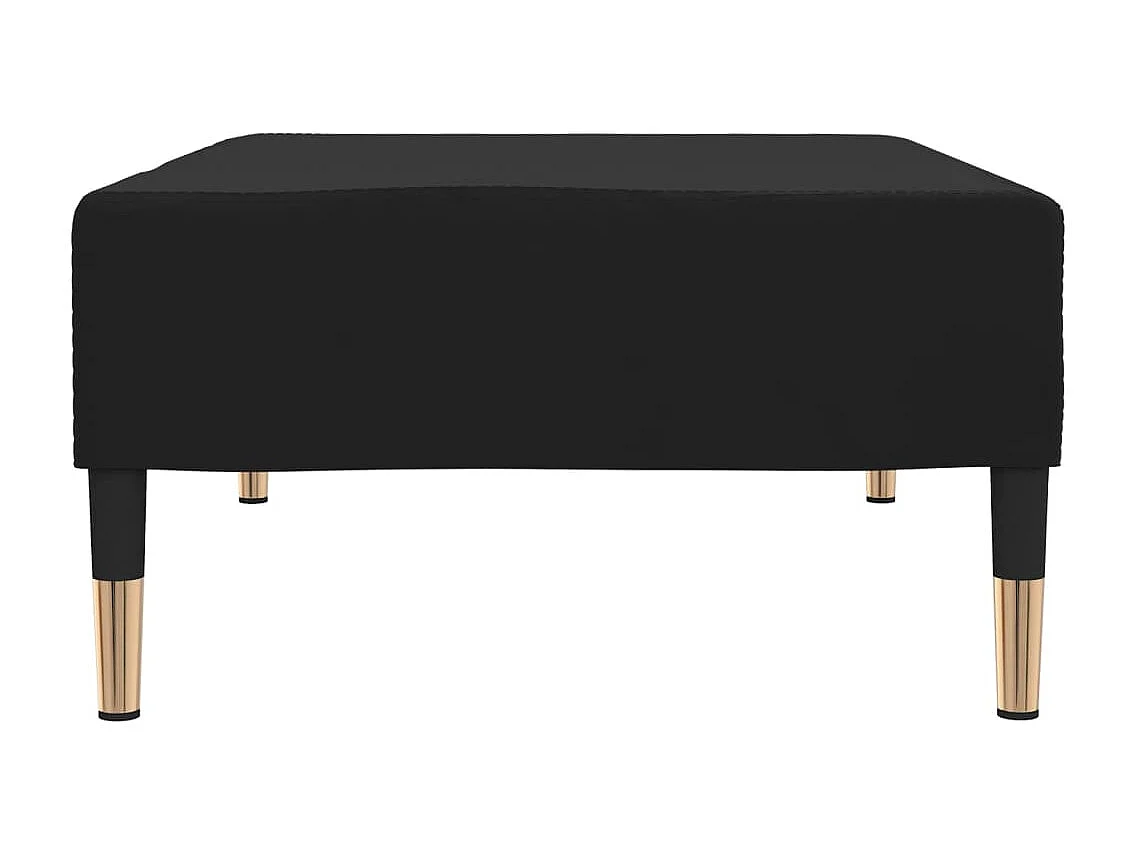 Repose-pied Noir 78x56x32 cm Velours