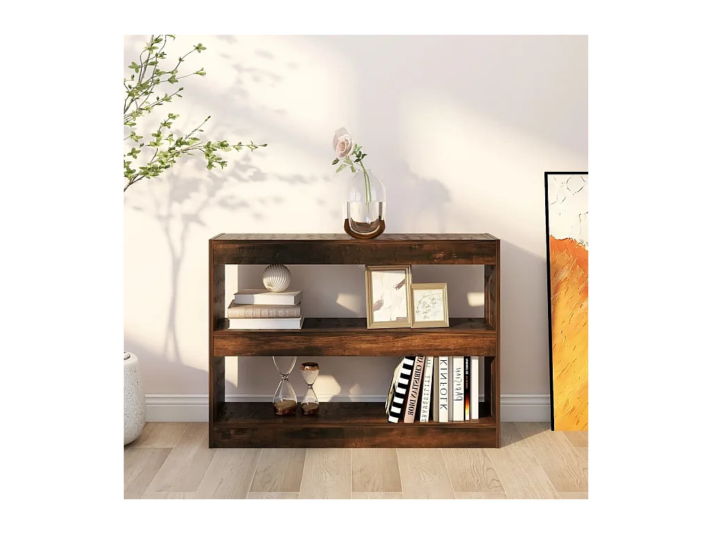 Libreria/Divisorio Rovere Fumo 100x30x72 cm