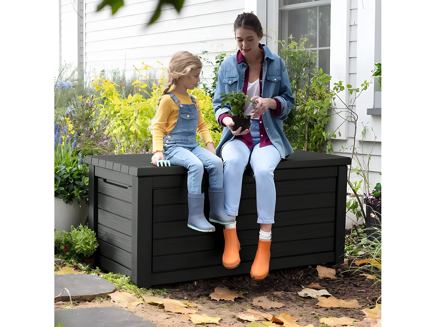 Boîte de rangement pour l'extérieur Northwood 630 L graphite