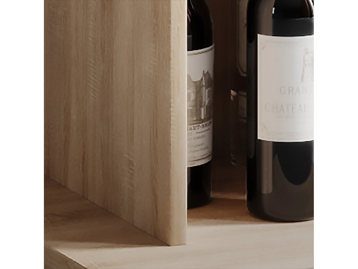 Standos Table de bar avec 3 étagères, imitation chêne Sonoma.