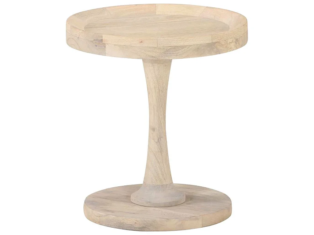 Table d'appoint Ø40x45 cm Bois de manguier massif