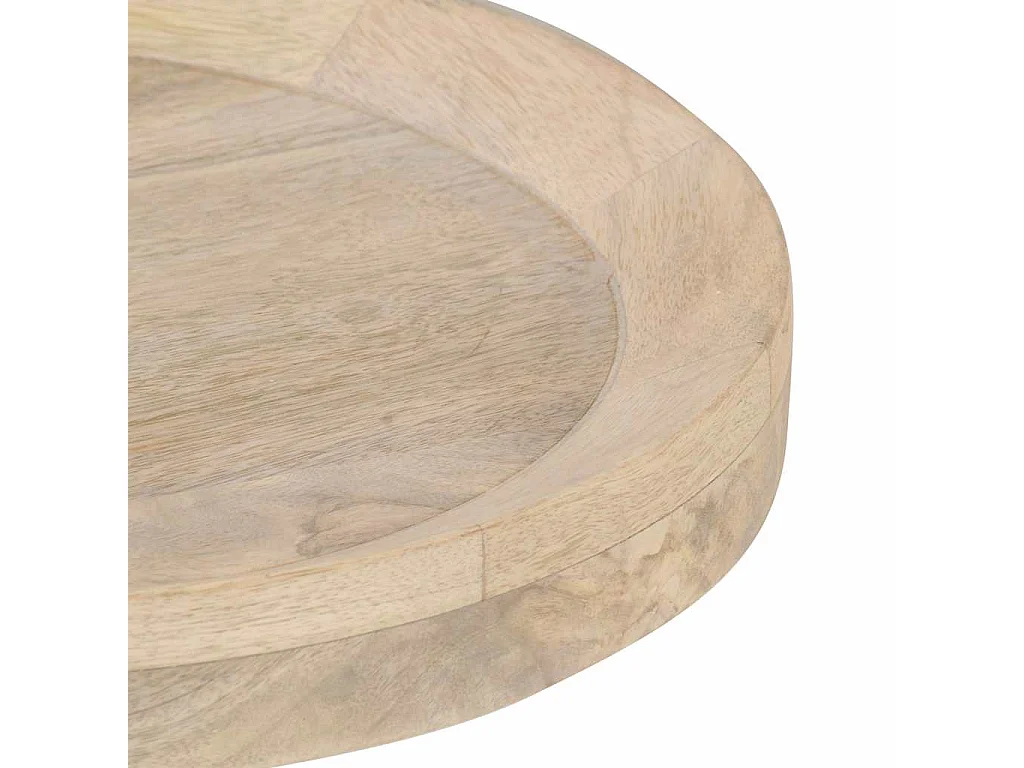 Bijzettafel Ø40x45 cm massief mangohout