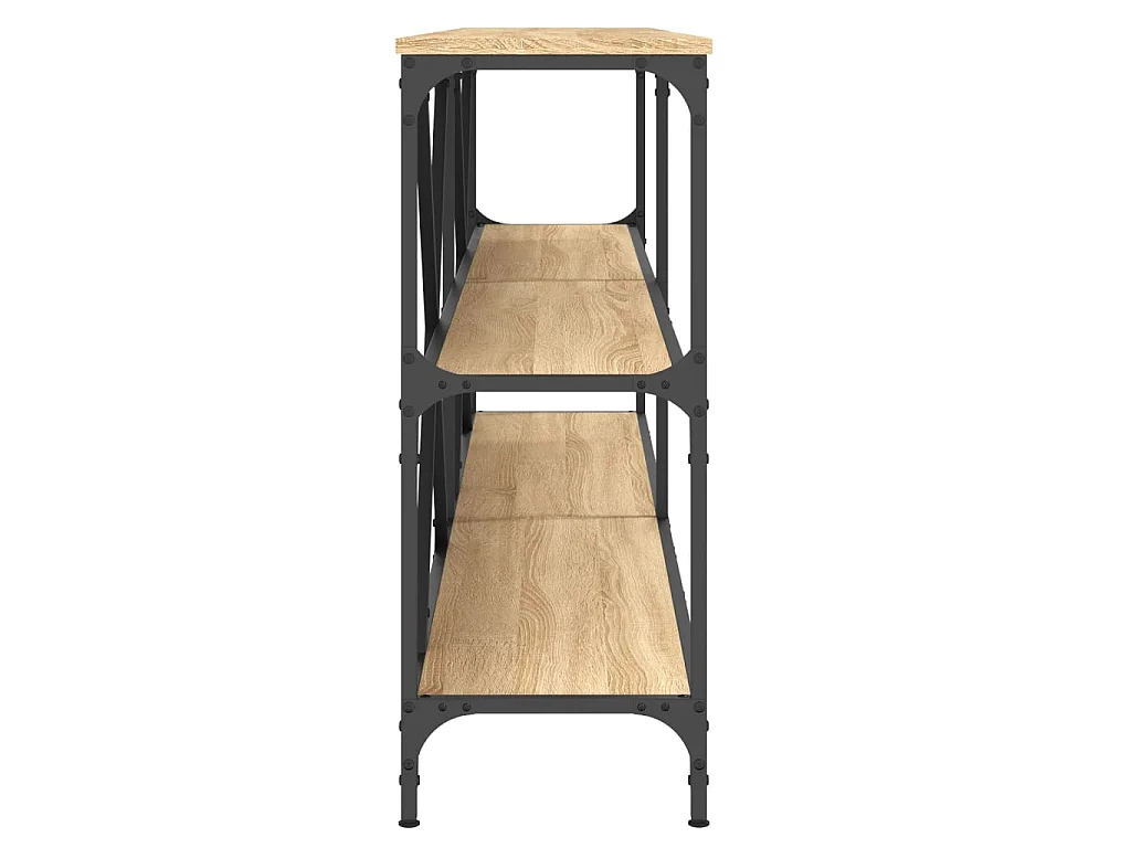 Konsolentisch Sonoma-Eiche 200x30x75 cm Holzwerkstoff und Eisen