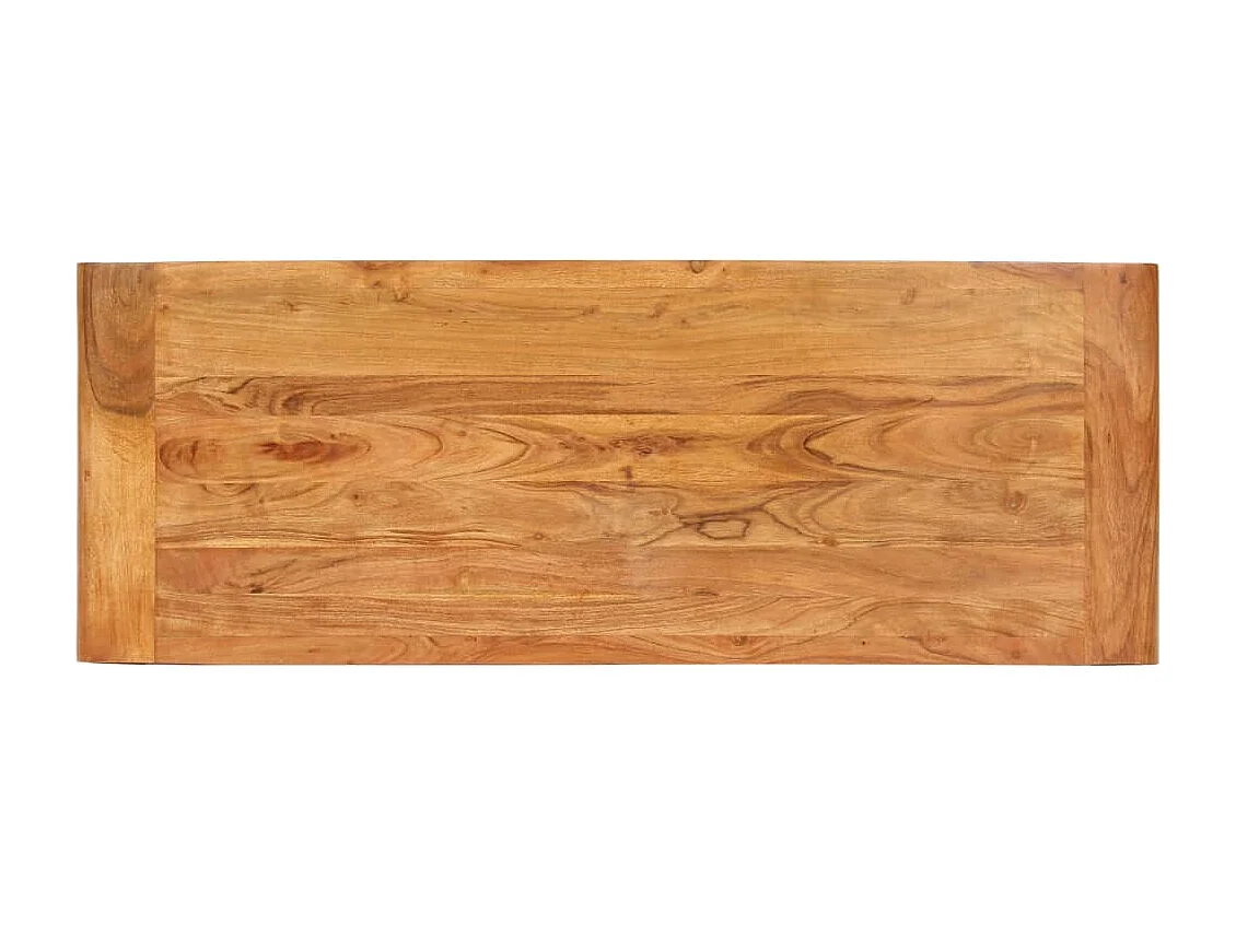 Table console 110x40x76cm Bois d'acacia massif et finition miel