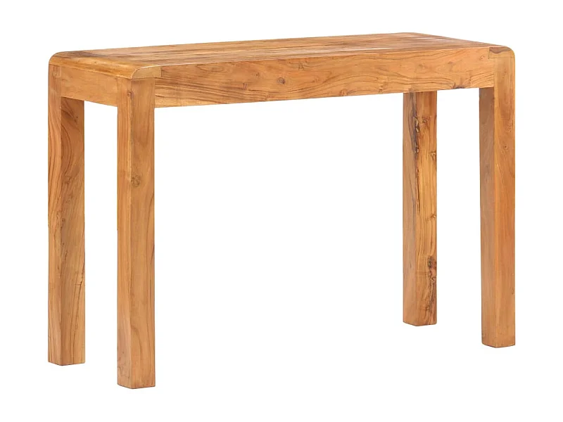 Tavolo Consolle 110x40x76 cm Massello Acacia Finitura Ambra