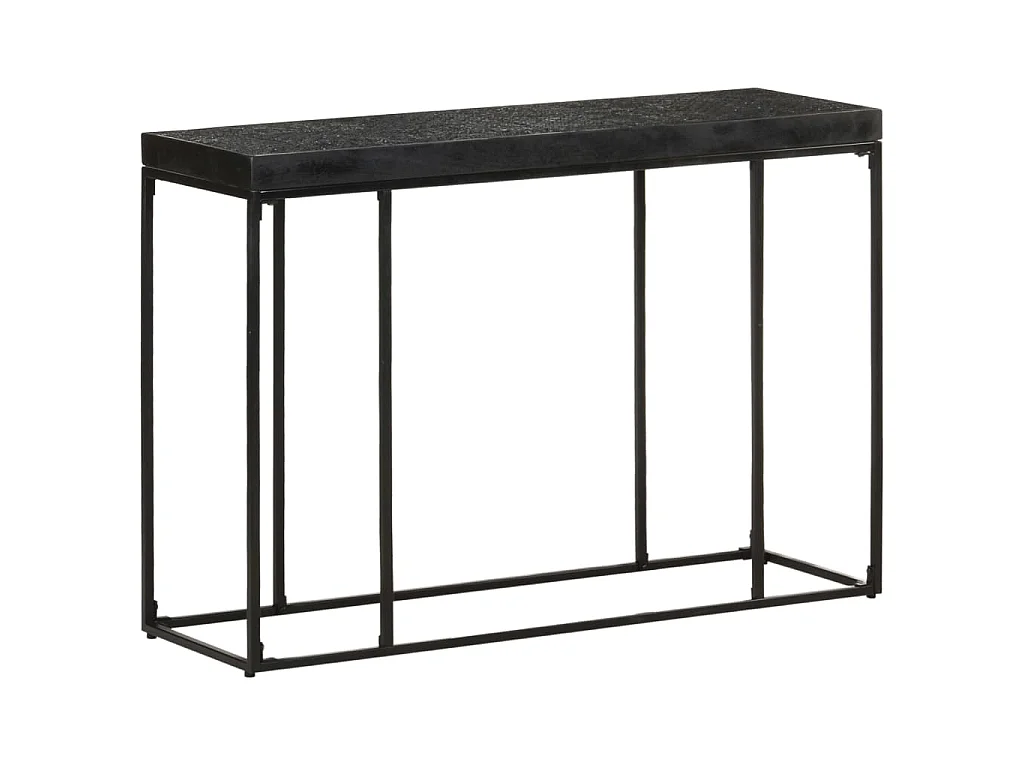 Table console Noir 110x35x76 cm Bois d'acacia et de manguier