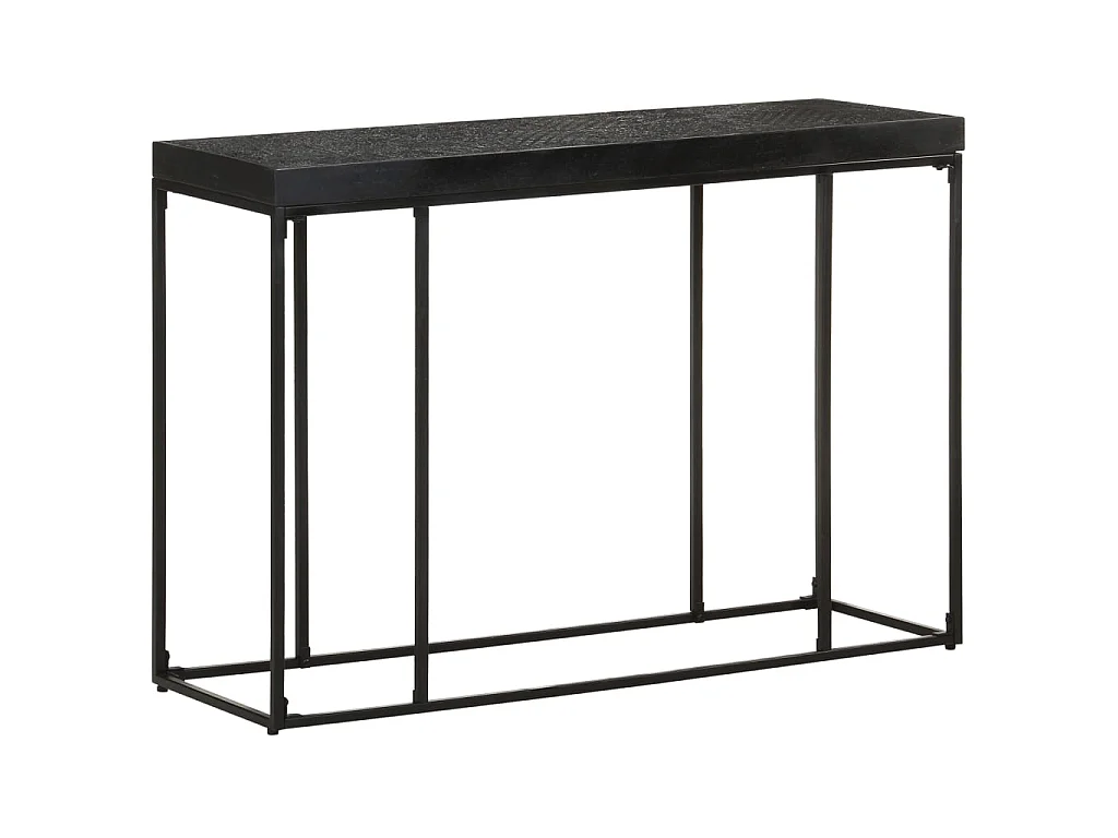 Table console Noir 110x35x76 cm Bois d'acacia et de manguier