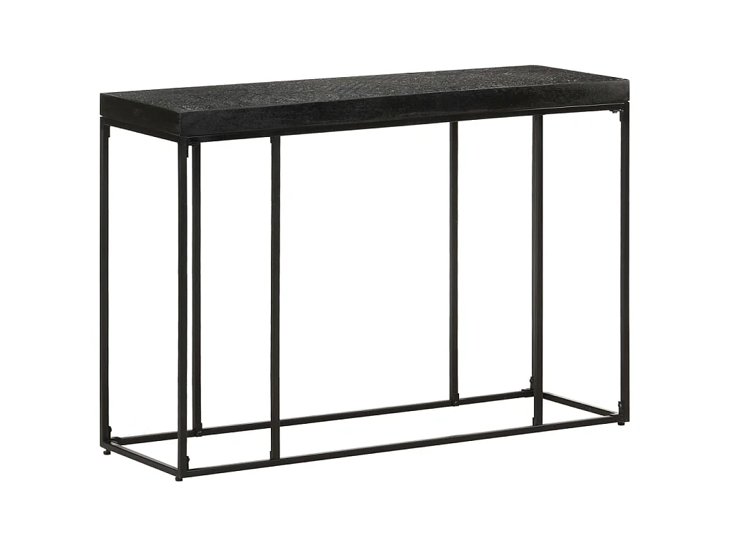 Table console Noir 110x35x76 cm Bois d'acacia et de manguier