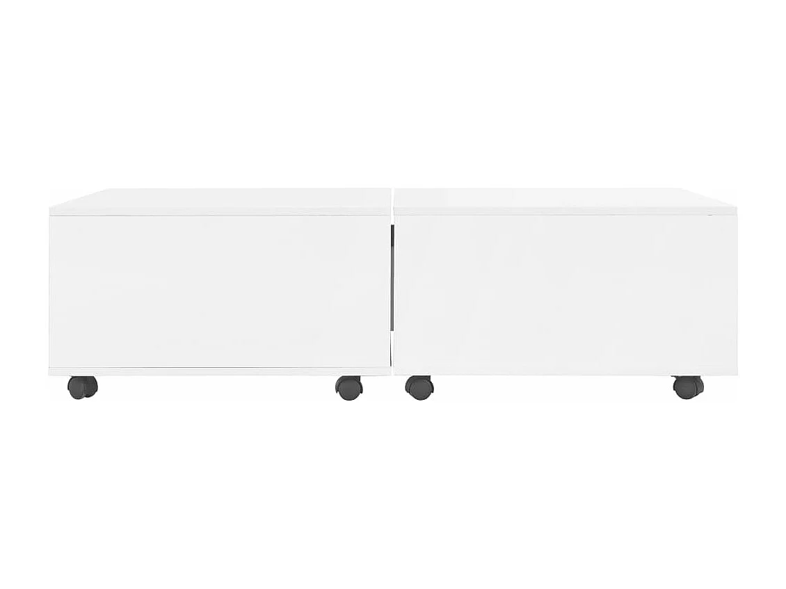 Table basse Blanc brillant 120x60x35 cm
