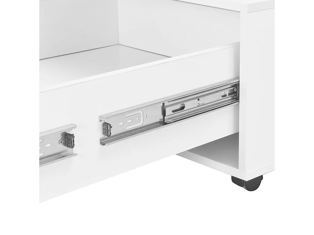 Table basse Blanc brillant 120x60x35 cm