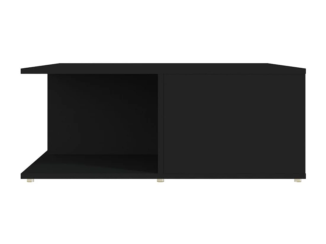 Table basse noir 80x80x31 cm bois d'ingénierie