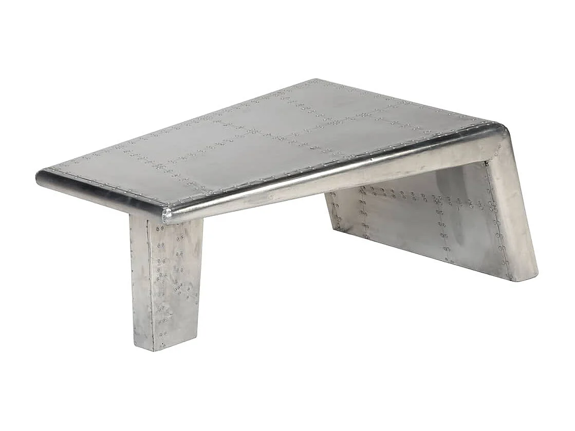 Table basse Aviator Style d'avion vintage Aluminium