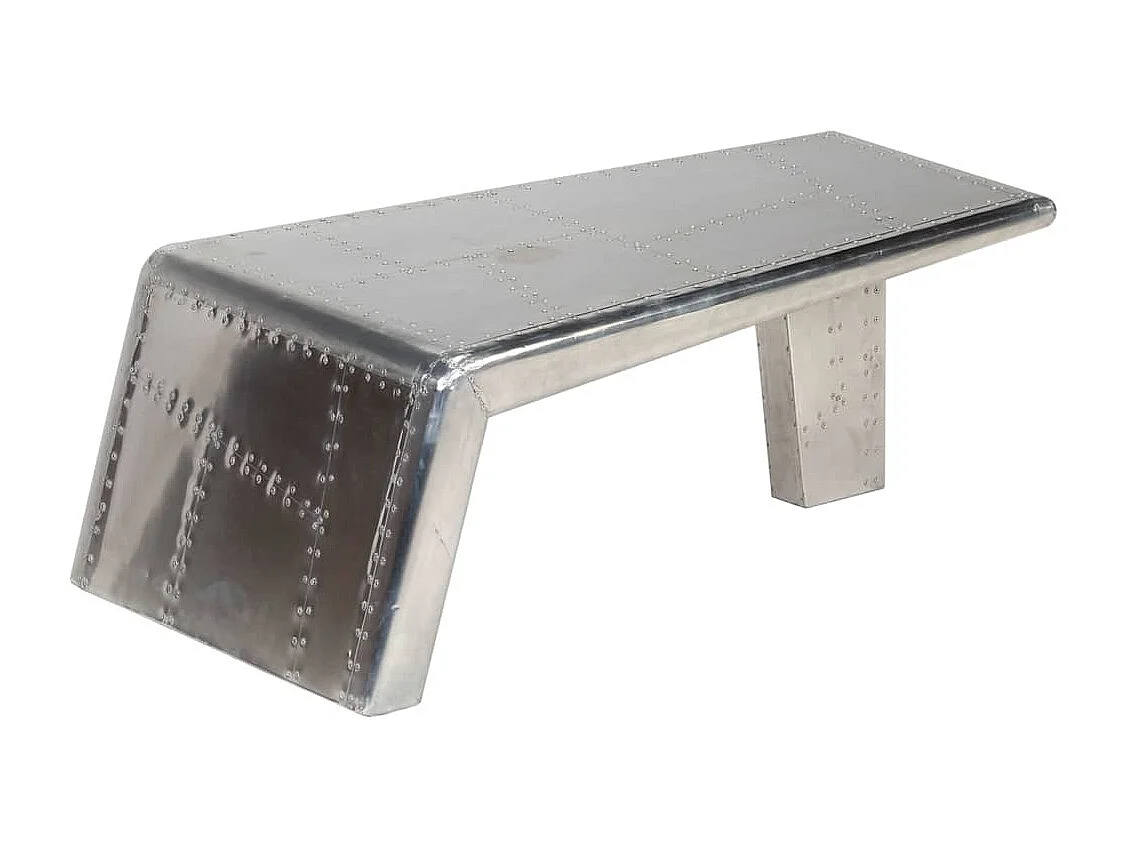 Table basse Aviator Style d'avion vintage Aluminium