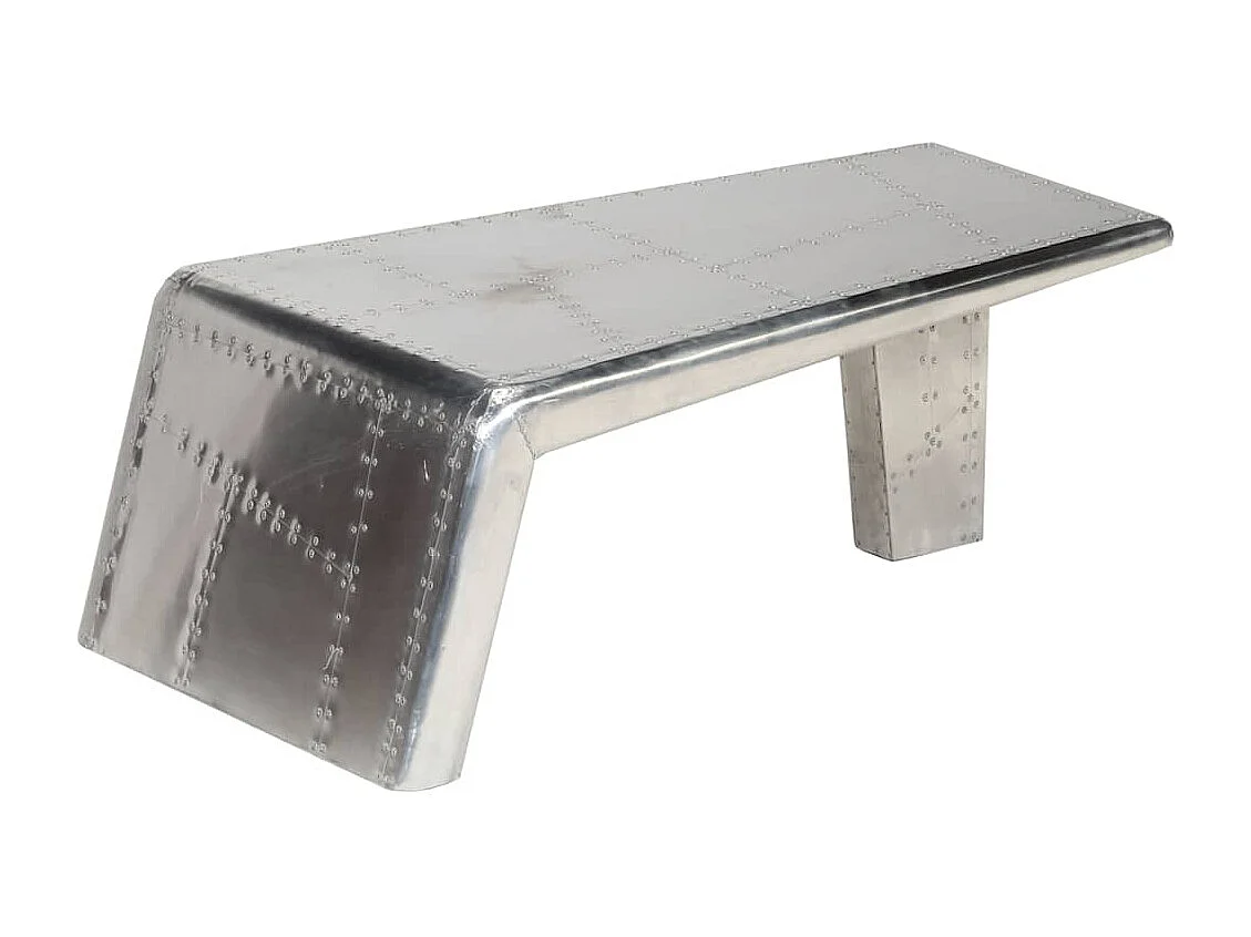 Table basse Aviator Style d'avion vintage Aluminium