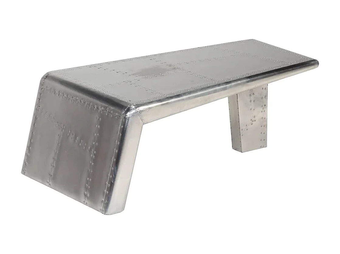 Table basse Aviator Style d'avion vintage Aluminium