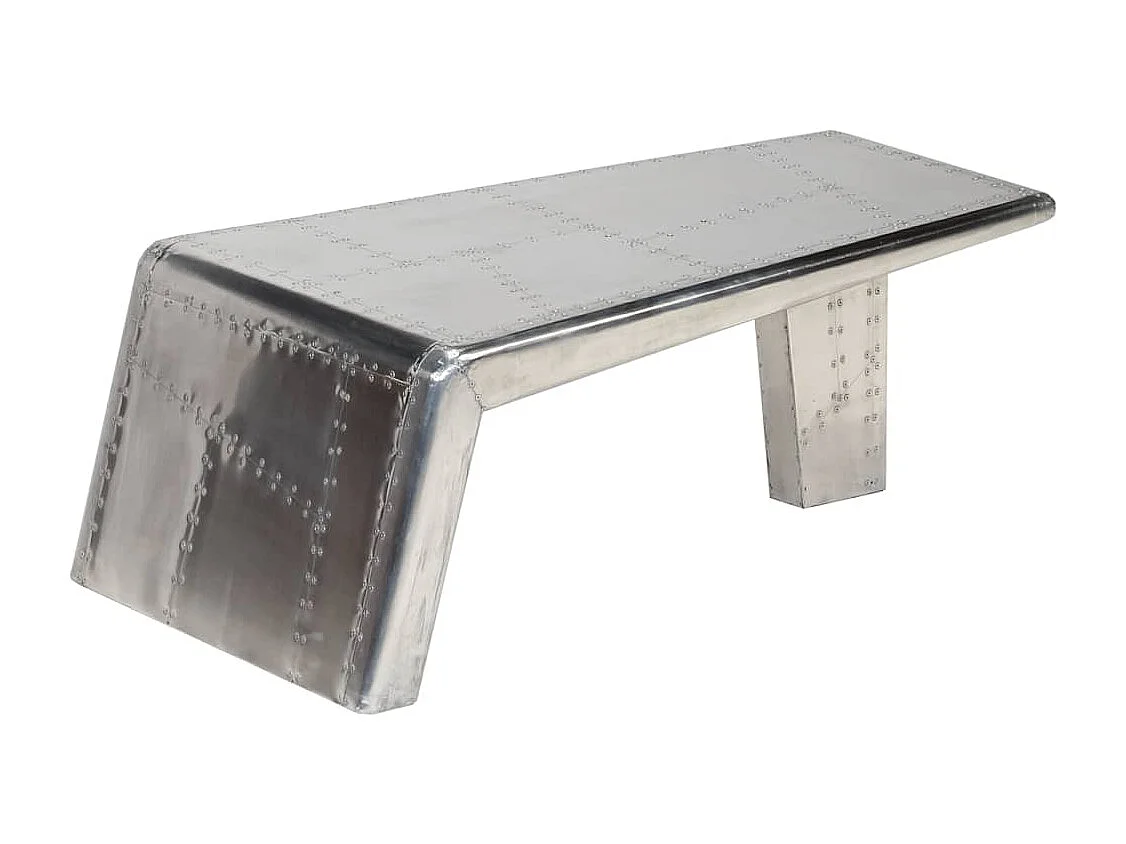 Table basse Aviator Style d'avion vintage Aluminium