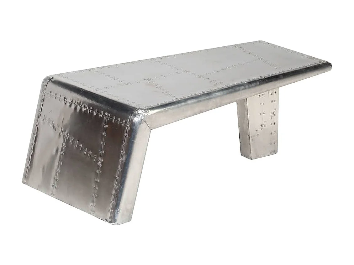 Table basse Aviator Style d'avion vintage Aluminium