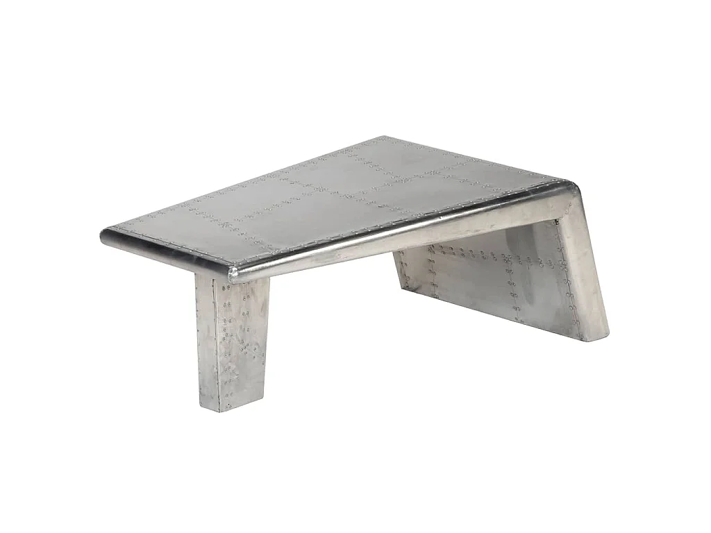 Table basse Aviator Style d'avion vintage Aluminium