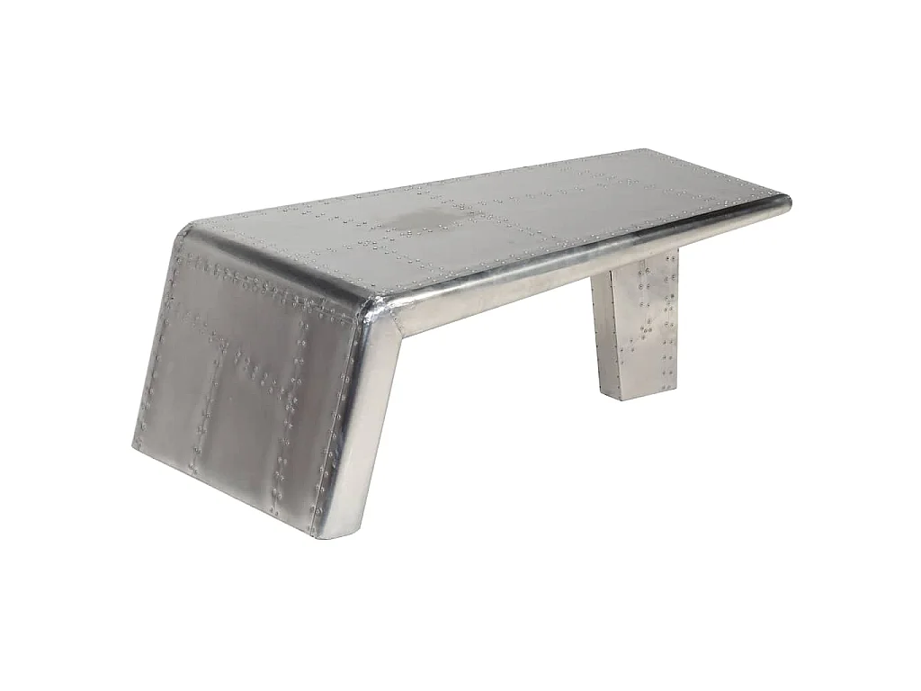 Table basse Aviator Style d'avion vintage Aluminium