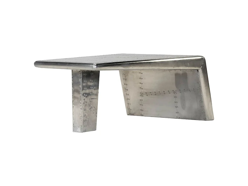 Table basse Aviator Style d'avion vintage Aluminium
