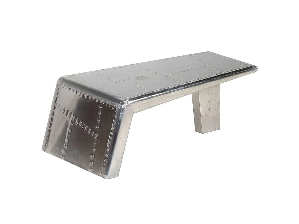 Table basse Aviator Style d'avion vintage Aluminium