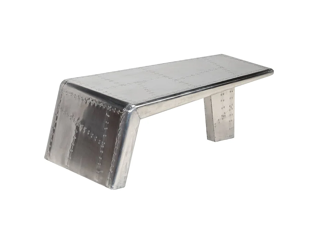 Table basse Aviator Style d'avion vintage Aluminium