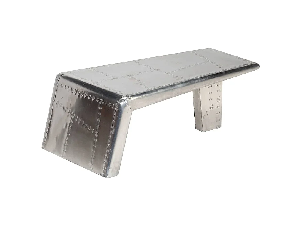 Table basse Aviator Style d'avion vintage Aluminium
