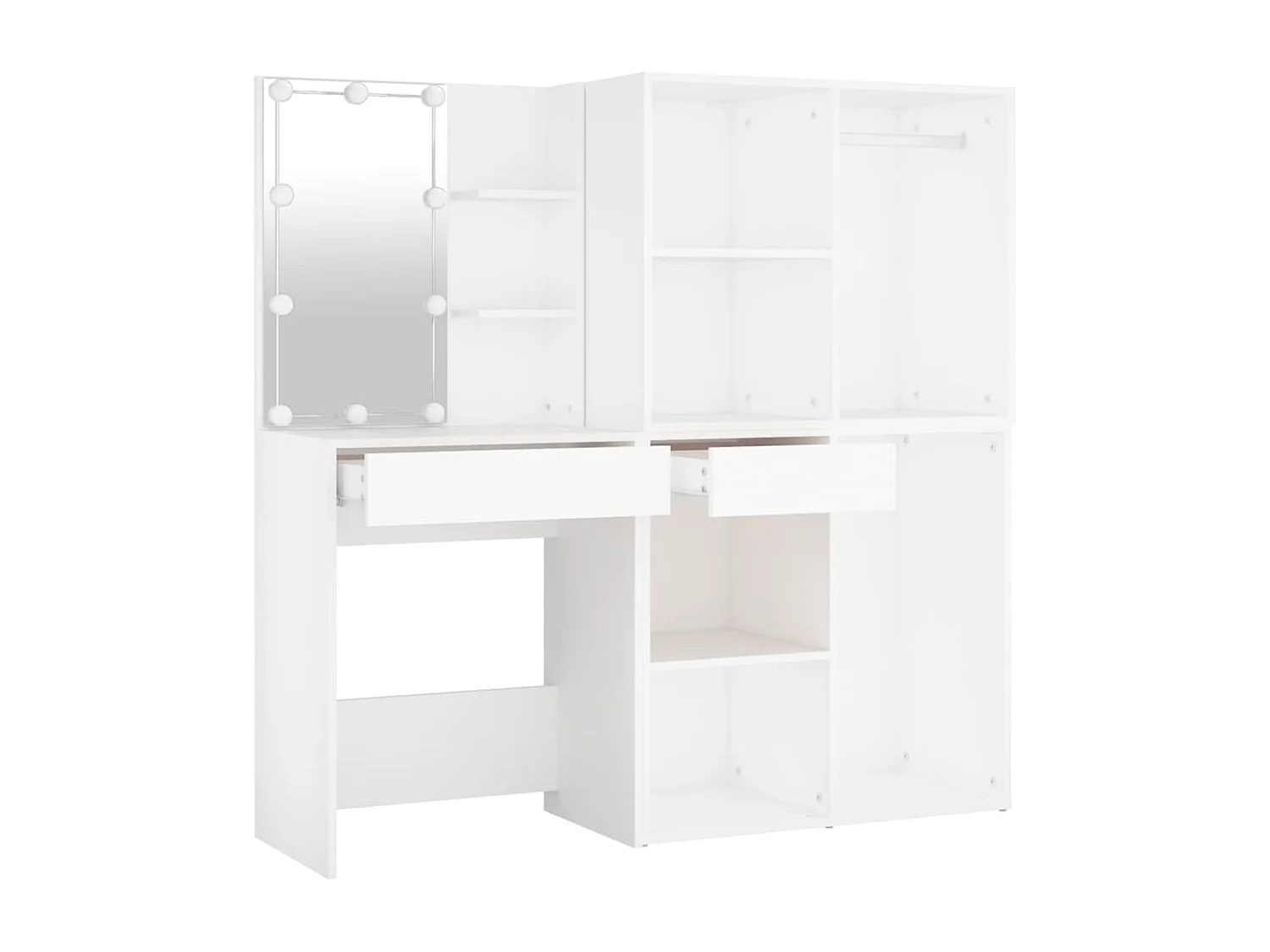 Coiffeuse à led avec bois blanche 60 x 40 x 140 cm 02_0006304