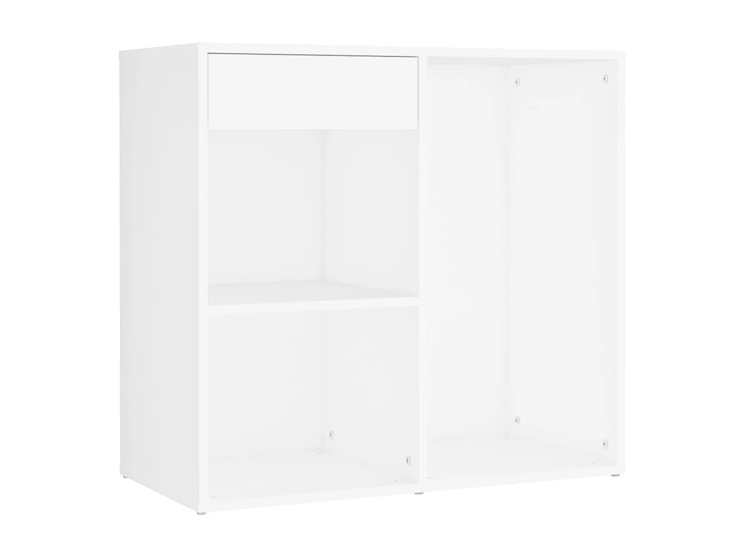 Penteadeira LED com 2 armários 60 x 40 x 140 cm madeira de engenharia branca 02_0006304