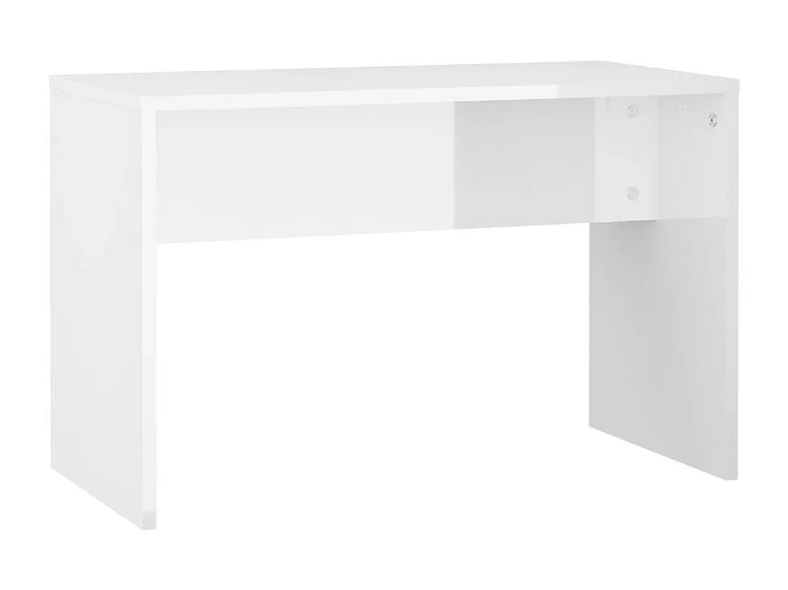 Ensemble de coiffeuse avec LED Blanc brillant Bois d'ingénierie