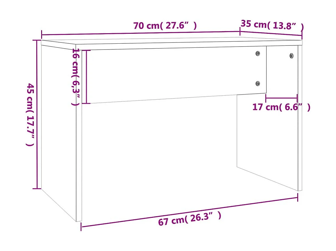 Schminktisch-Set Schwarz 74,5 x 40 x 141 cm