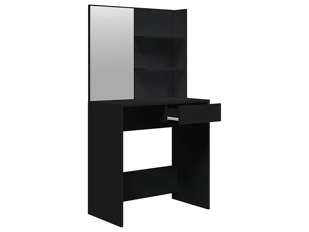 Ensemble de coiffeuse noir 74,5x40x141 cm