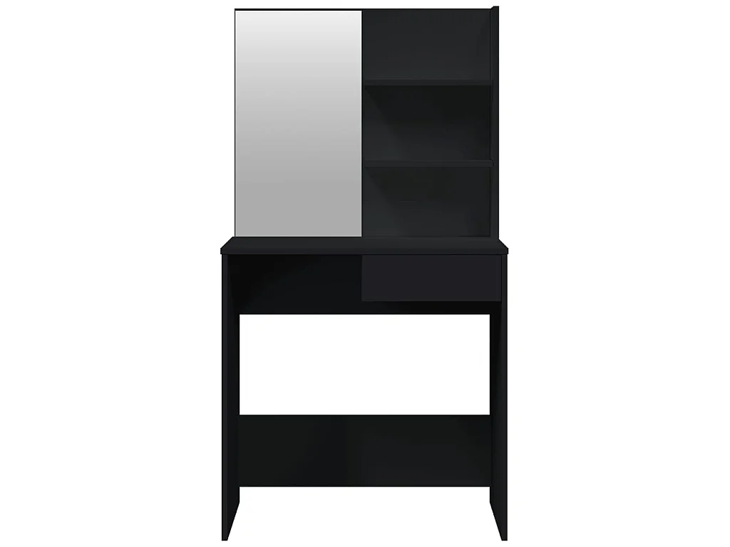 Ensemble de coiffeuse noir 74,5x40x141 cm