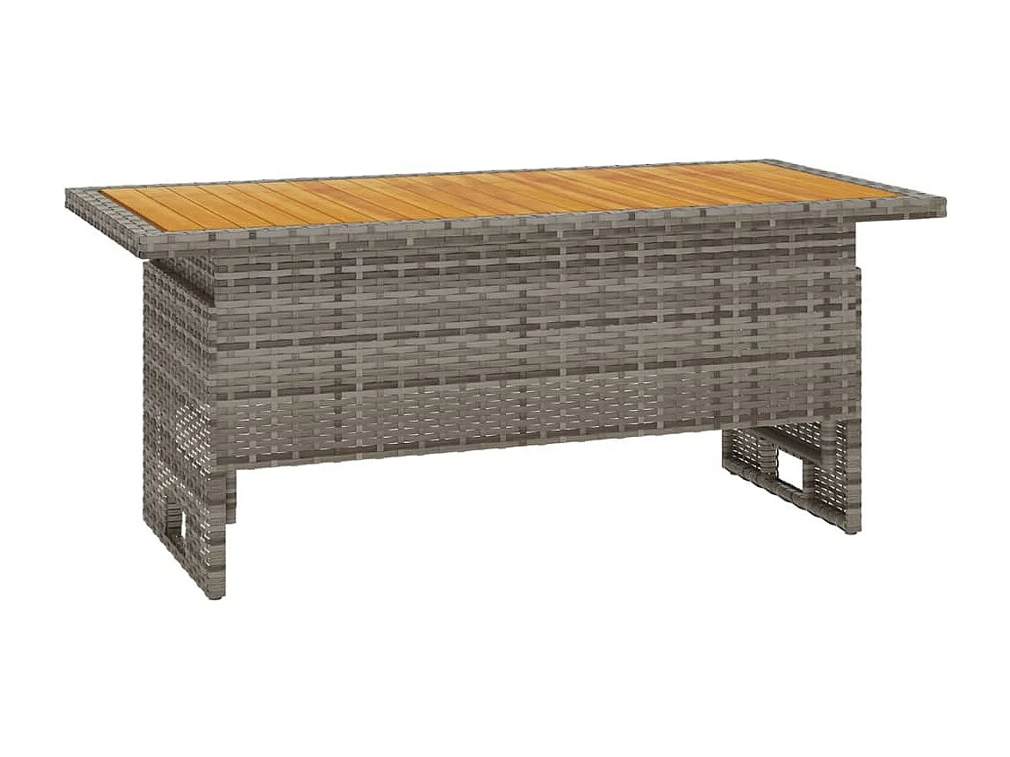 Set Divani da Giardino 4 pz con Cuscini in Polyrattan Grigio