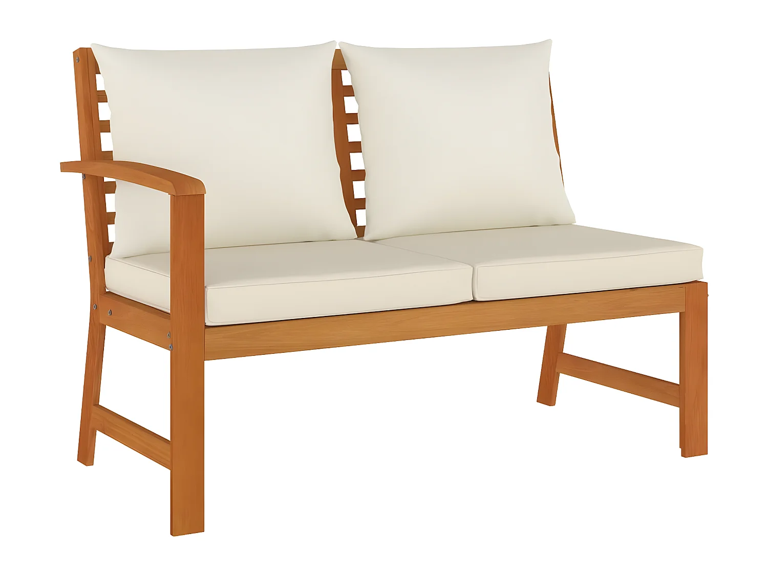 Set da Pranzo Giardino 11 pz con Cuscini Legno Massello Acacia