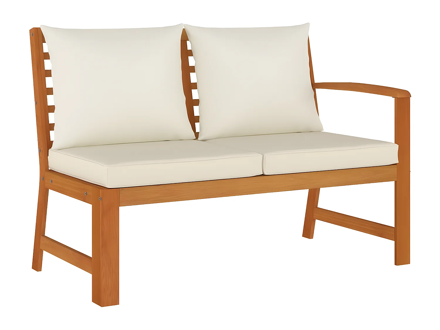 Set da Pranzo Giardino 11 pz con Cuscini Legno Massello Acacia