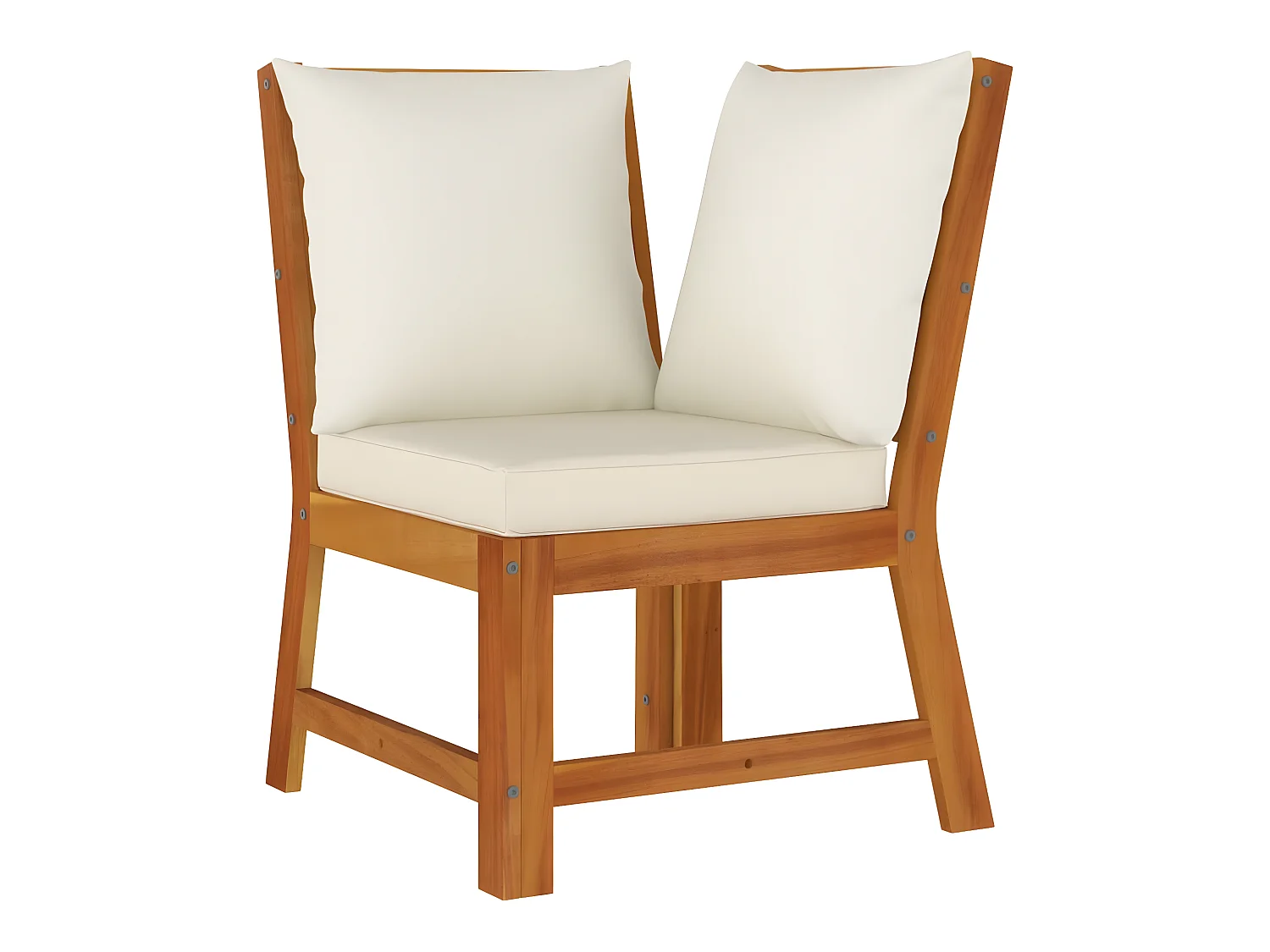 Set da Pranzo Giardino 11 pz con Cuscini Legno Massello Acacia