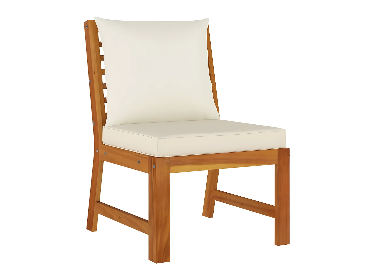 Set da Pranzo Giardino 11 pz con Cuscini Legno Massello Acacia