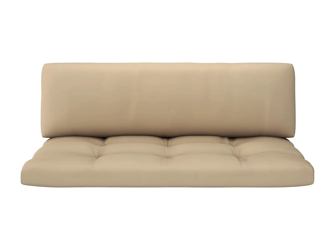 Muebles de palets 4 pzas y cojines madera pino impregnada negro