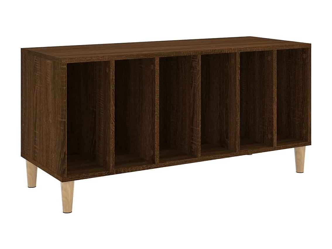 Plattenschrank Braun Eichen-Optik 100x38x48 cm Holzwerkstoff