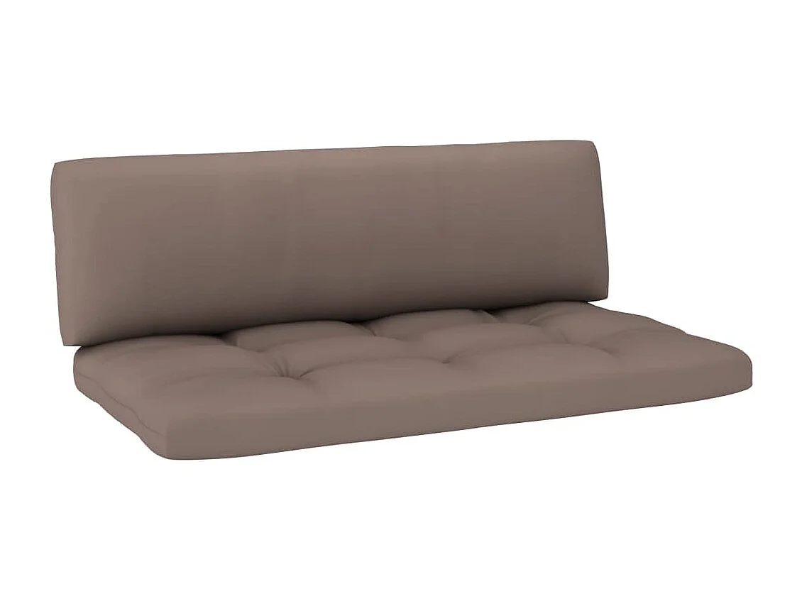Outdoor-Mittelsofa Paletten Imprägniertes Kiefernholz Grau