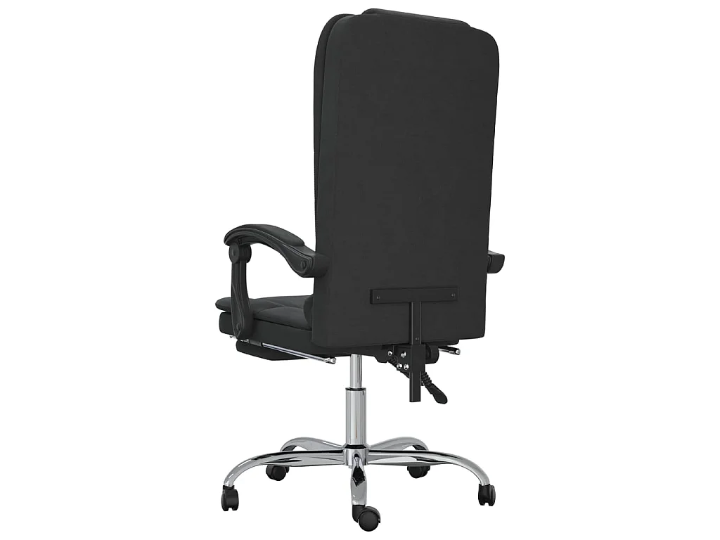 Fauteuil de massage inclinable de bureau Noir Velours