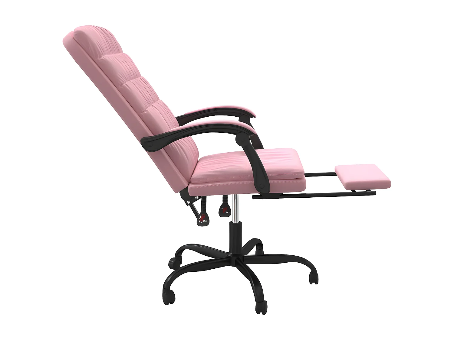 Fauteuil inclinable de bureau Rose Velours