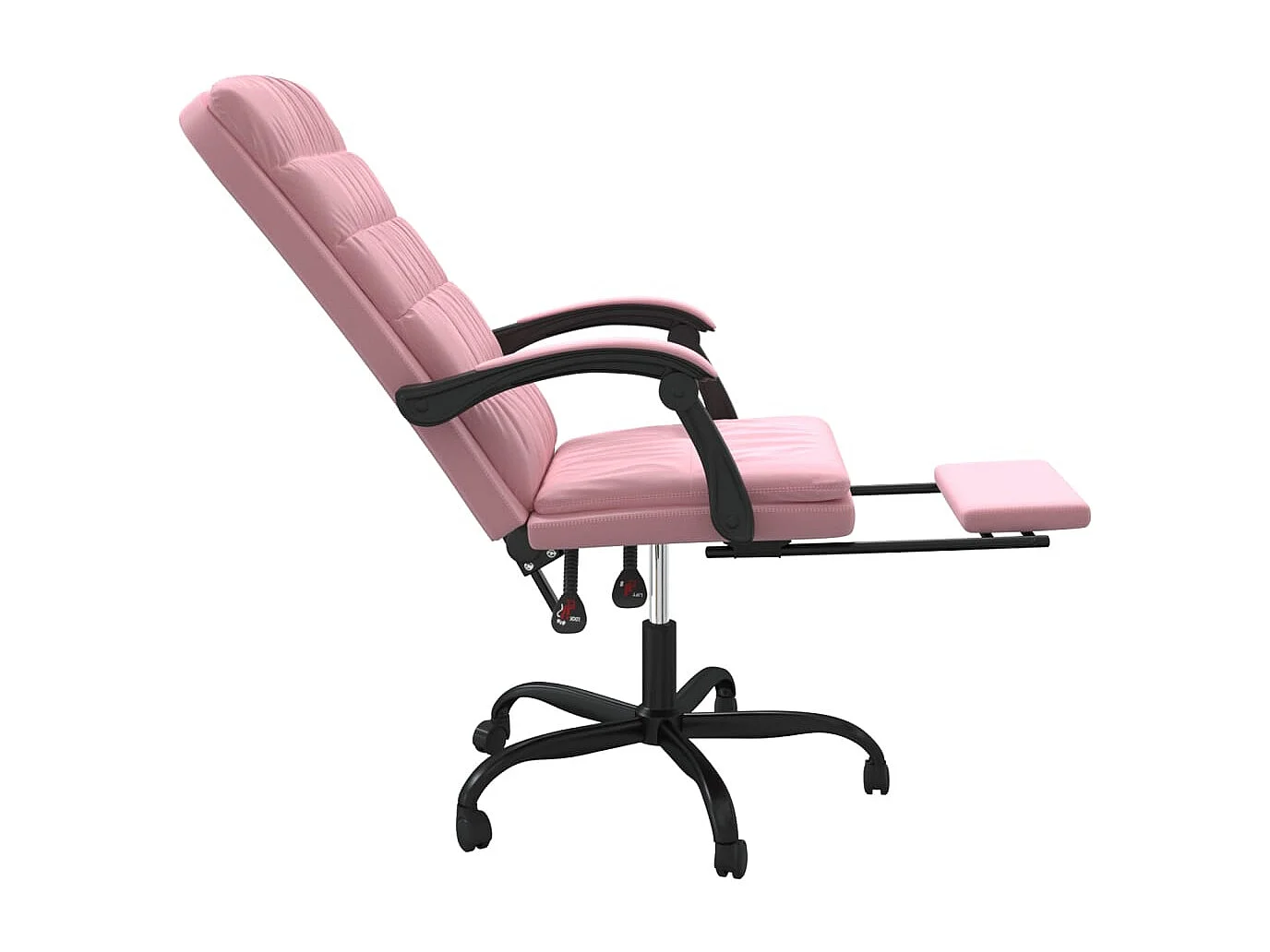 Fauteuil inclinable de bureau Rose Velours
