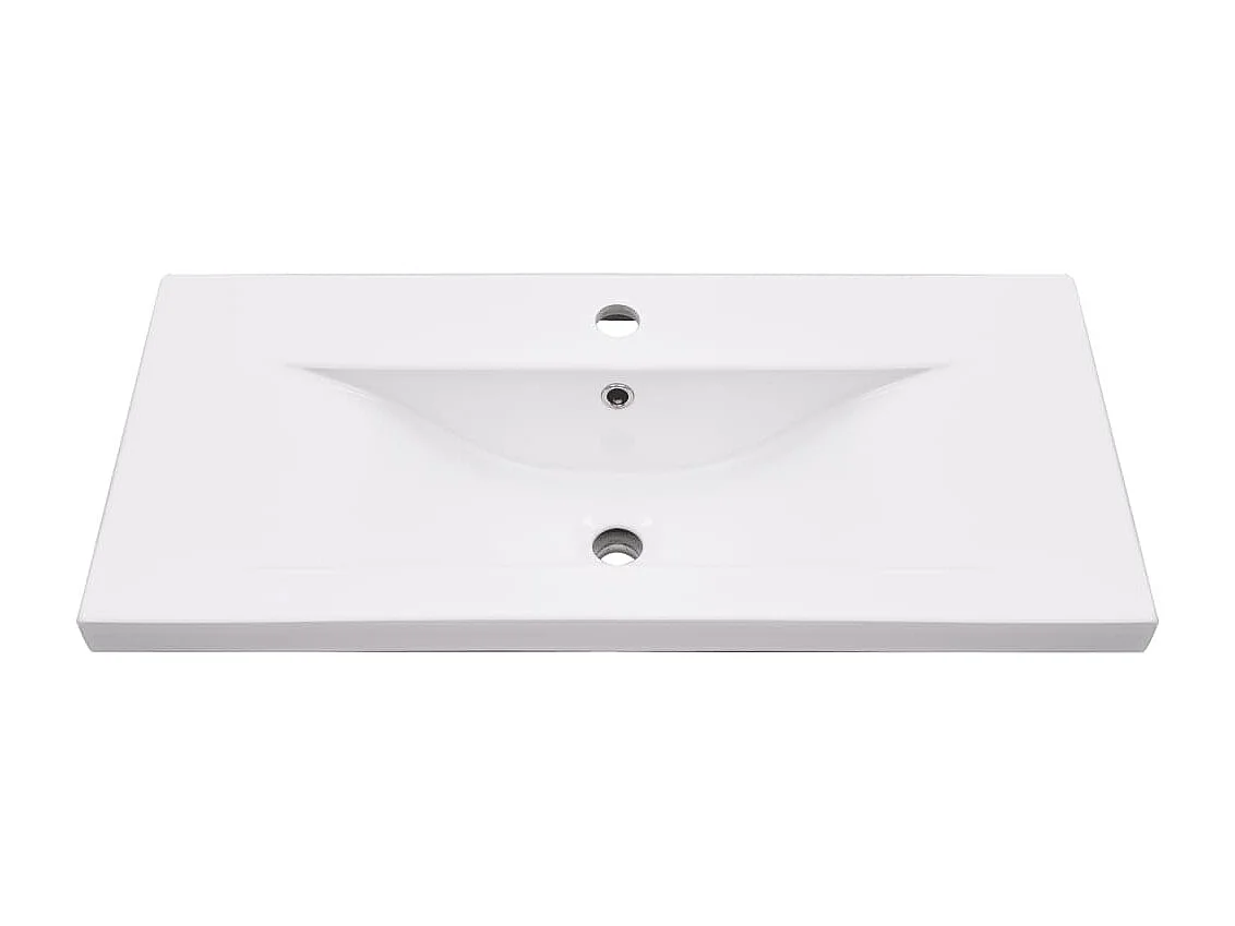 Estrutura de lavatório c/ lavatório embutido ferro preto