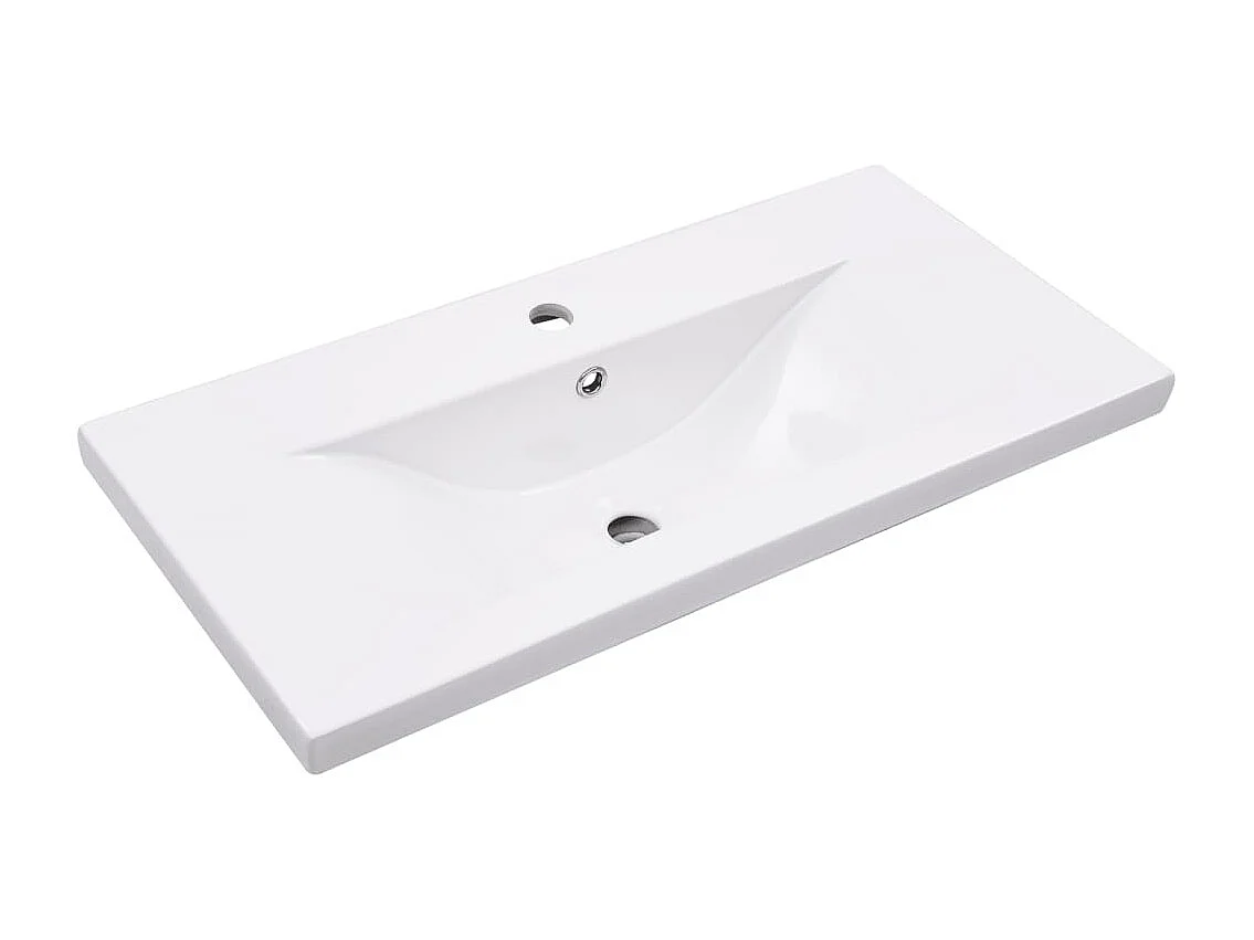 Badezimmer-Waschtischgestell mit Waschbecken Schwarz Eisen