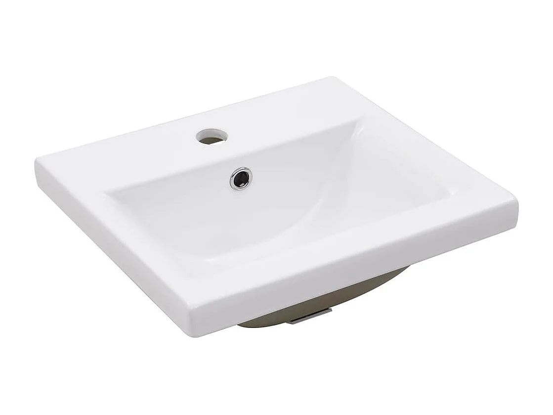 Cadre de lavabo de salle de bain vasque à encastrer Blanc Fer