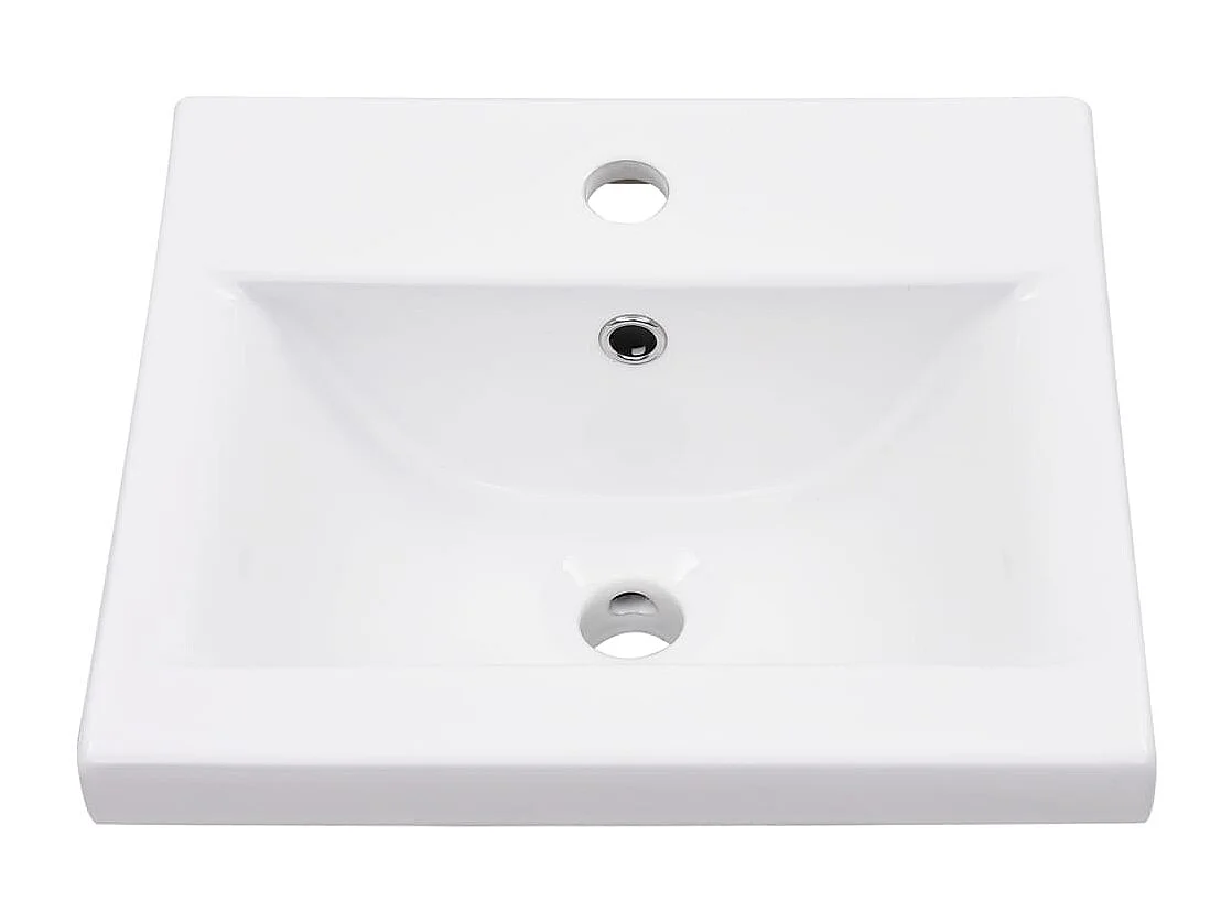 Cadre de lavabo de salle de bain vasque à encastrer Blanc Fer