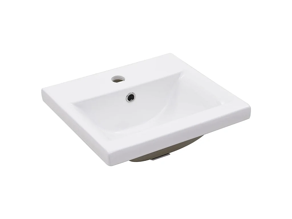 Telaio per Lavabo da Bagno con Lavabo Integrato Nero in Ferro