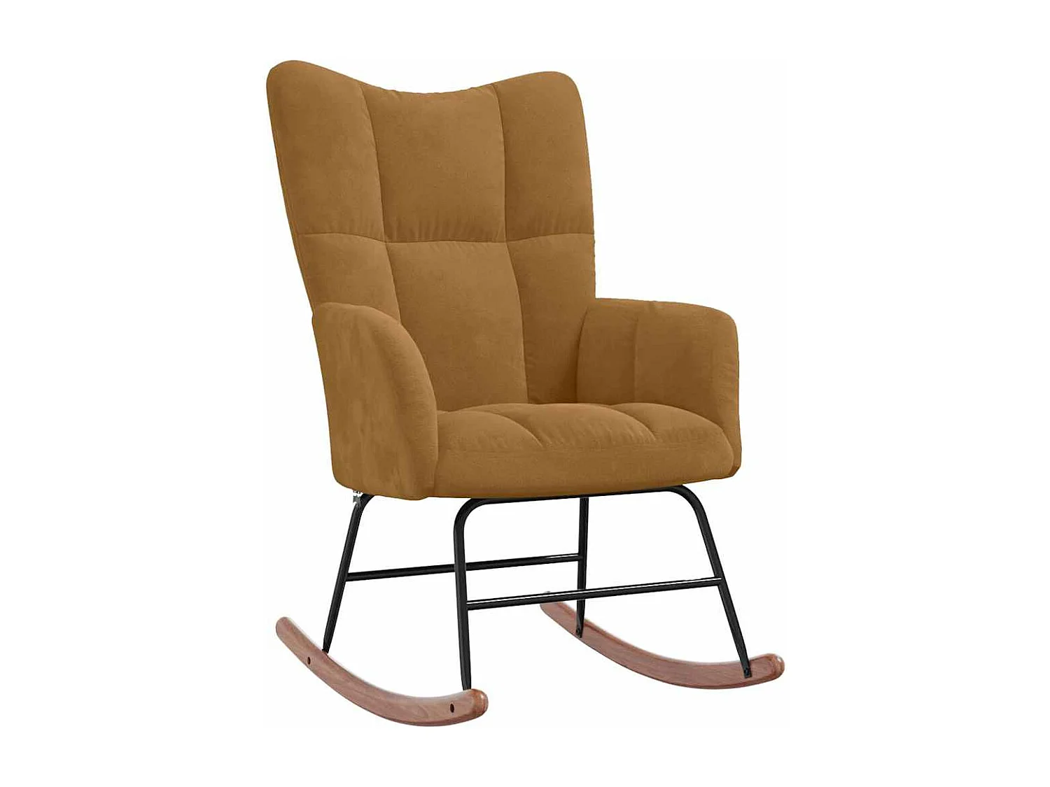 Chaise à bascule Marron Velours